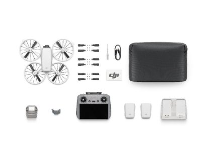 Dron DJI Flip Fly More Combo (DJI RC 2), 4K UHD kamera, 3-axis gimbal, vrijeme leta do 31min, upravljanje daljinskim upravljačem, sivi
