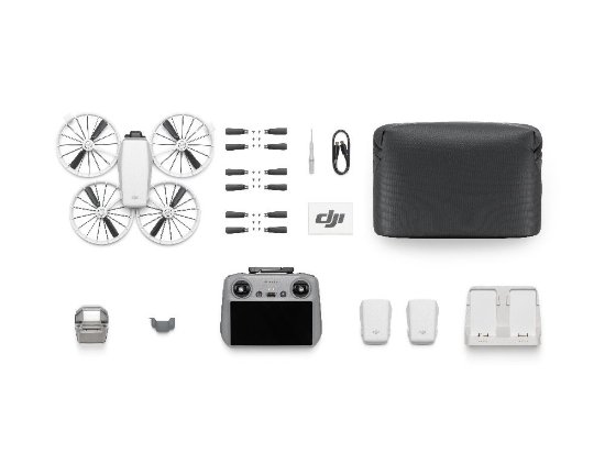 Dron DJI Flip Fly More Combo (DJI RC 2), 4K UHD kamera, 3-axis gimbal, vrijeme leta do 31min, upravljanje daljinskim upravljačem, sivi