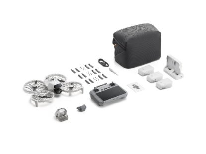 Dron DJI Flip Fly More Combo (DJI RC 2), 4K UHD kamera, 3-axis gimbal, vrijeme leta do 31min, upravljanje daljinskim upravljačem, sivi