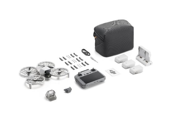 Dron DJI Flip Fly More Combo (DJI RC 2), 4K UHD kamera, 3-axis gimbal, vrijeme leta do 31min, upravljanje daljinskim upravljačem, sivi