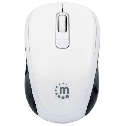 Miška MANHATTAN Dual-mode, optički, 1600dpi, bežični, USB, bijelo-črni