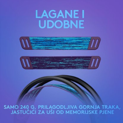 Slušalice LOGITECH Gaming G335, crne