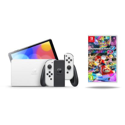 Igralna konzola NINTENDO Switch OLED Mario Kart 8 Deluxe, 12 mjeseci NSO