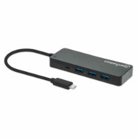 USB HUB MANHATTAN, 7-portni USB 3.2 Gen1, USB-C, crni