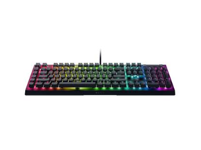 Tipkovnica RAZER BlackWidow V4 X, mehanska, Green switch, RGB, HR/US postavitev, črna, USB
