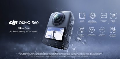 Prikažite detalje za Spoznaj DJI Osmo 360 – novo revolucionarno 8K 360° kamero