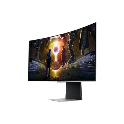 Gaming monitor 34" Samsung Odyssey G85SD, WQHD, OLED, 175Hz, 0.03ms, 250cd/m2, FreeSync, zakrivljeni, zvučnici, crno-bijeli