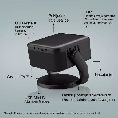 Slika Projektor 3LCD EPSON EF-22B, FHD 1920x1080, 1000 ANSI, 5000000:1, HDMI, USB