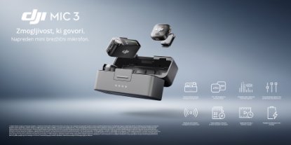 Prikažite detalje za DJI je predstavil Mic 3 – napreden brezžični mikrofon, idealen za ustvarjalce vseh vrst vsebin.