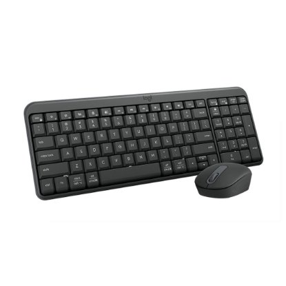 Tipkovnica + miška LOGITECH MK250 Compact Bluetooth komplet, brezžična, črna