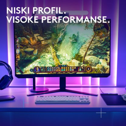 Tipkovnica LOGITECH Gaming G515 Lightspeed TKL, Tactile switch, RGB, mehanička, brezžična, US Layout, USB, bela