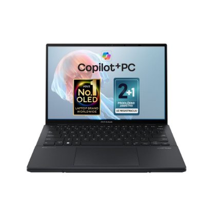 Prenosnik ASUS ZenBook Duo UX8406CA-QL075W / Core i7 12700H , 32GB, 1TB SSD, Intel HD Graphics, 14" WUXGA 120Hz OLED Touch, Windows 11, sivi