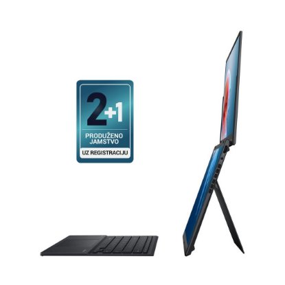 Prenosnik ASUS ZenBook Duo UX8406CA-QL075W / Core i7 12700H , 32GB, 1TB SSD, Intel HD Graphics, 14" WUXGA 120Hz OLED Touch, Windows 11, sivi
