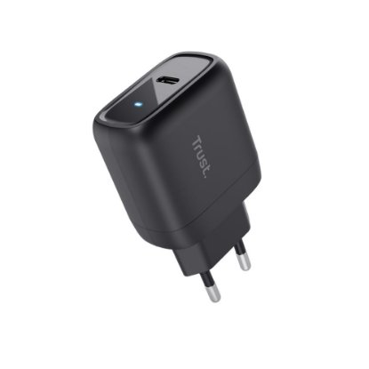 Polnilec TRUST Maxo, USB-C, 45W, USB-C kabel 2m, črni