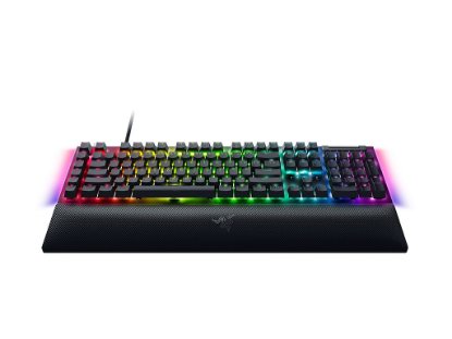 Tipkovnica RAZER BlackWidow V4, mehanička, Yellow switch, RGB, SLO/HR/US Layout, črna, USB