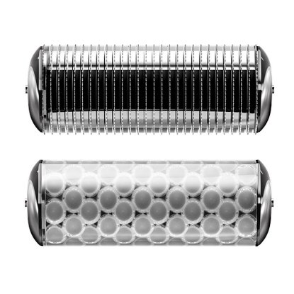 Naprava za nego obraza in telesa GESKE MicroNeedle Face & Body Roller, 8v1, magenta