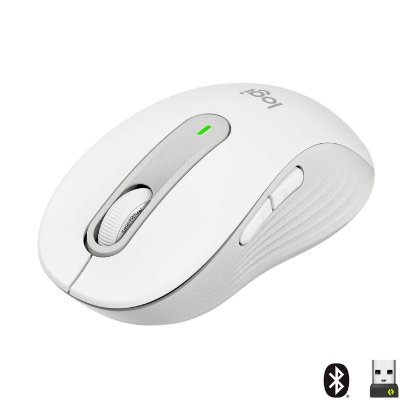 Miška LOGITECH M650, brezžična, optična, 4000dpi, USB, BT, bela