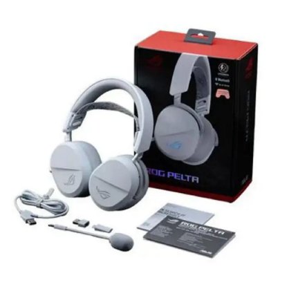 Slušalke ASUS ROG Pelta, brezžične, BT, bele