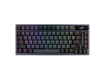 Tipkovnica ASUS ROG Azoth, RGB, mehanička, ROG NX Red switch, brezžična, US Layout, črna, USB