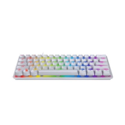 Tipkovnica RAZER Huntsman Mini, Mercury Edition, Purple Switch, HR/US Layout, USB