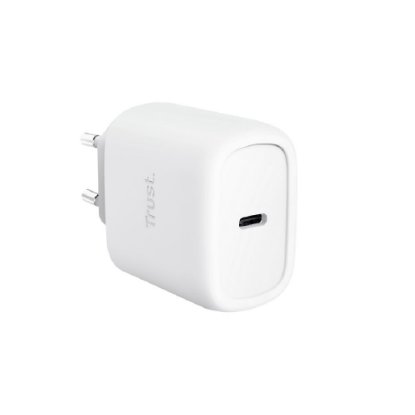 Hišni polnilec TRUST Maxo, USB-C, 45W, GaN, bel
