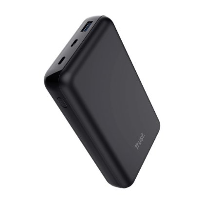 Mobilni USB  polnilec  TRUST Laro, 100W, 20000 mAh, USB-A, 2xUSB-C, črni