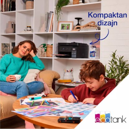 Multifunkcijski Tiskalnik EPSON ITS L5590, Tiskalnik/scanner/copy/fax, Eco Tank, 4800 dpi, USB, WiFi, črni