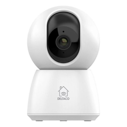 Mrežna nadzorna kamera DELTACO SH-IPC06, WiFi, pokretna, dvosmjerni audio, 2MP, noćno snemanje, bela