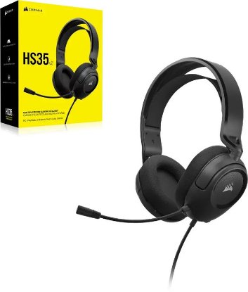 Slušalke CORSAIR HS35 V2 Stereo, mikrofon, črne