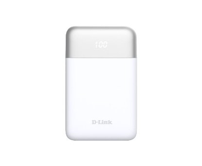 Prenosni USB polnilnik D-LINK PowerBank DPP-101, 10000 mAh, 1x USB-C, 1x USB-A, bel