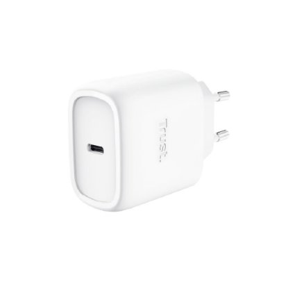 Hišni polnilec TRUST Maxo, USB-C, 45W, GaN, bel