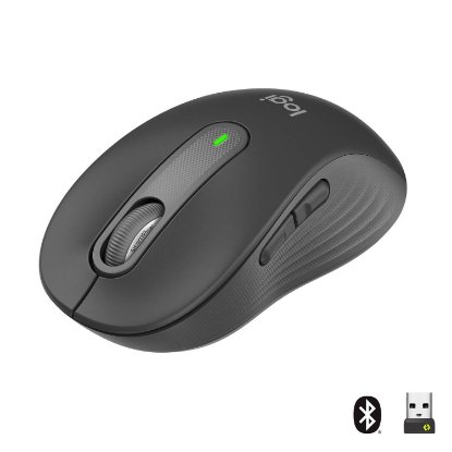 Miška LOGITECH M650 L, brezžična, optična, 4000dpi, USB, BT, črna