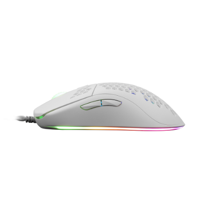 Miška WHITE SHARK Galahad GM-5007, 6400dpi, RGB, optična, žična, bela