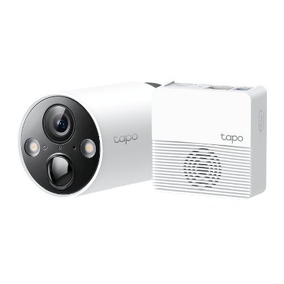 Mrežna nadzorna kamera TP-LINK Tapo C420S1, Tapo H200 Hub, 2K, baterijska, zunanja, WiFi, senzor pokreta, noćno snemanje