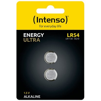 Baterije INTENSO LR54, alkalne, 1.5 V, 45 mAh, 2 kosa