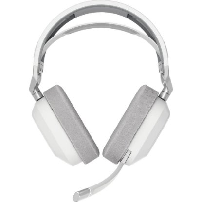 slušalke CORSAIR HS80 Max Wireless, brezžične, mikrofon, bele