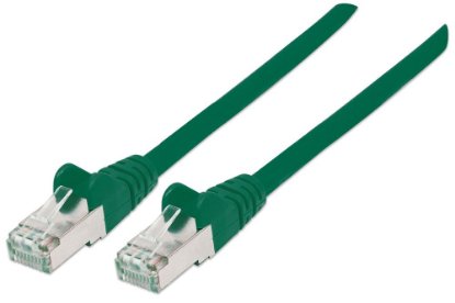 Kabel INTELLINET patch CAT6a S/FTP, zelen, 0.25m