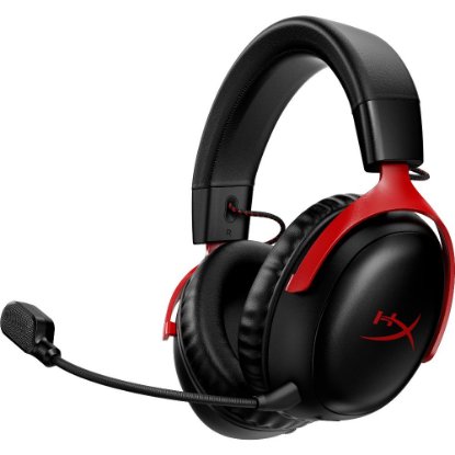 Slušalke HyperX Cloud III S Wireless, DTS, brezžične, črno-rdeče