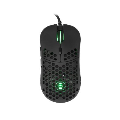 Miška WHITE SHARK Naginata Premium Line, RGB, optična, 16000dpi, USB, črna