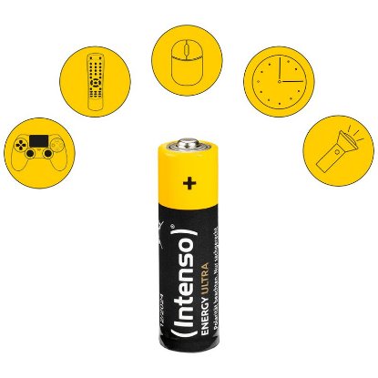 Baterije INTENSO AA LR6, alkalne, 1.5 V, 2600 mAh, 4 kosi