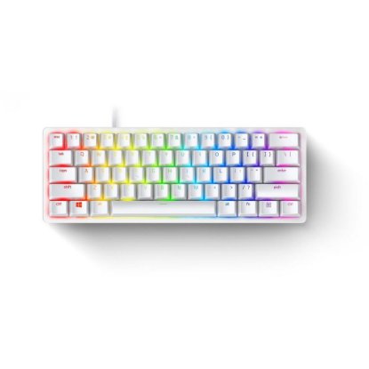 Tipkovnica RAZER Huntsman Mini, Mercury Edition, Purple Switch, HR/US Layout, USB