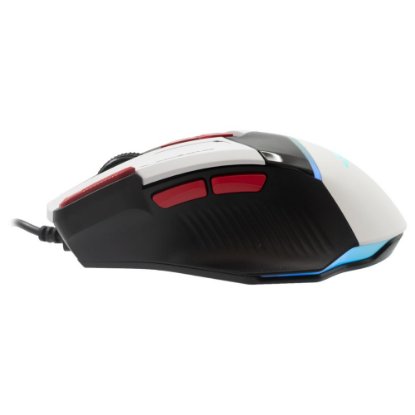 Miška BARACUDA BGM-042 Manta, RGB, optična, 12800dpi, bela