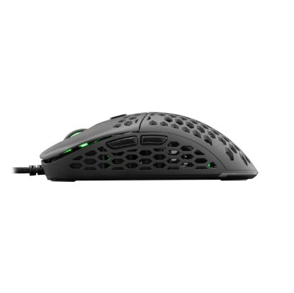 Miška WHITE SHARK Naginata Premium Line, RGB, optična, 16000dpi, USB, črna