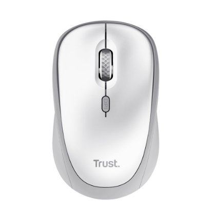 Tipkovnica + miška TRUST Ody II Silent, US layout, brezžična, bela