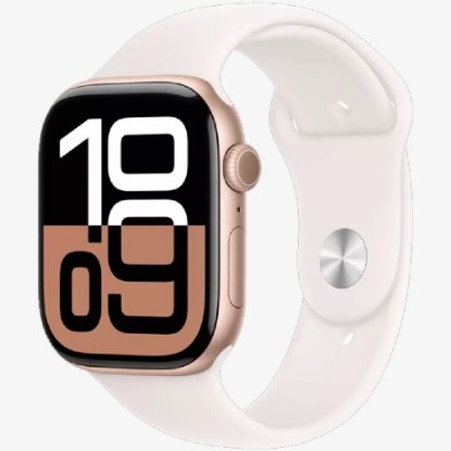 Pametna ura Apple Watch Series 10 GPS, 42mm Rose Gold Aluminium Case, bela