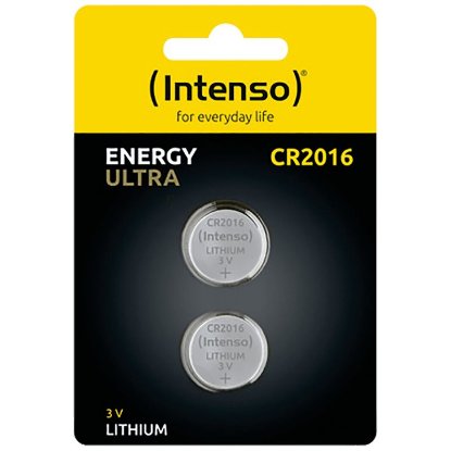 Baterije INTENSO CR2016, litijeve, 3 V, 80 mAh, 2 kosa