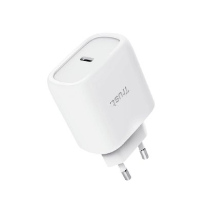 Hišni polnilec TRUST Maxo, USB-C, 45W, GaN, bel