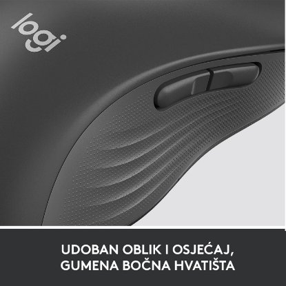 Miška LOGITECH M650 L, za levičarje, brezžična, optična, 4000dpi, USB, BT, črna