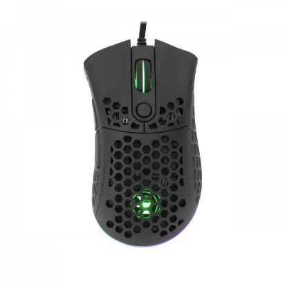 Miška WHITE SHARK Shuriken Premium Line, RGB, optična, 19000dpi, USB, črna
