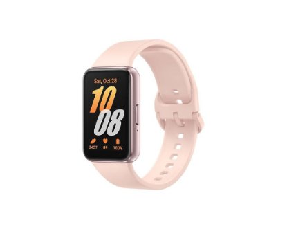 Zapestnica SAMSUNG Galaxy Fit 3, merjenje aktivnosti, spremljanje stresa, rožnato-zlata